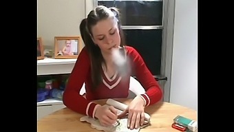 Babe Katy Indulges In Smoking Fetish