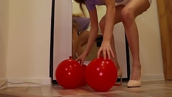 Foot Fetish Video Features Balloons Being Crushed By Heels